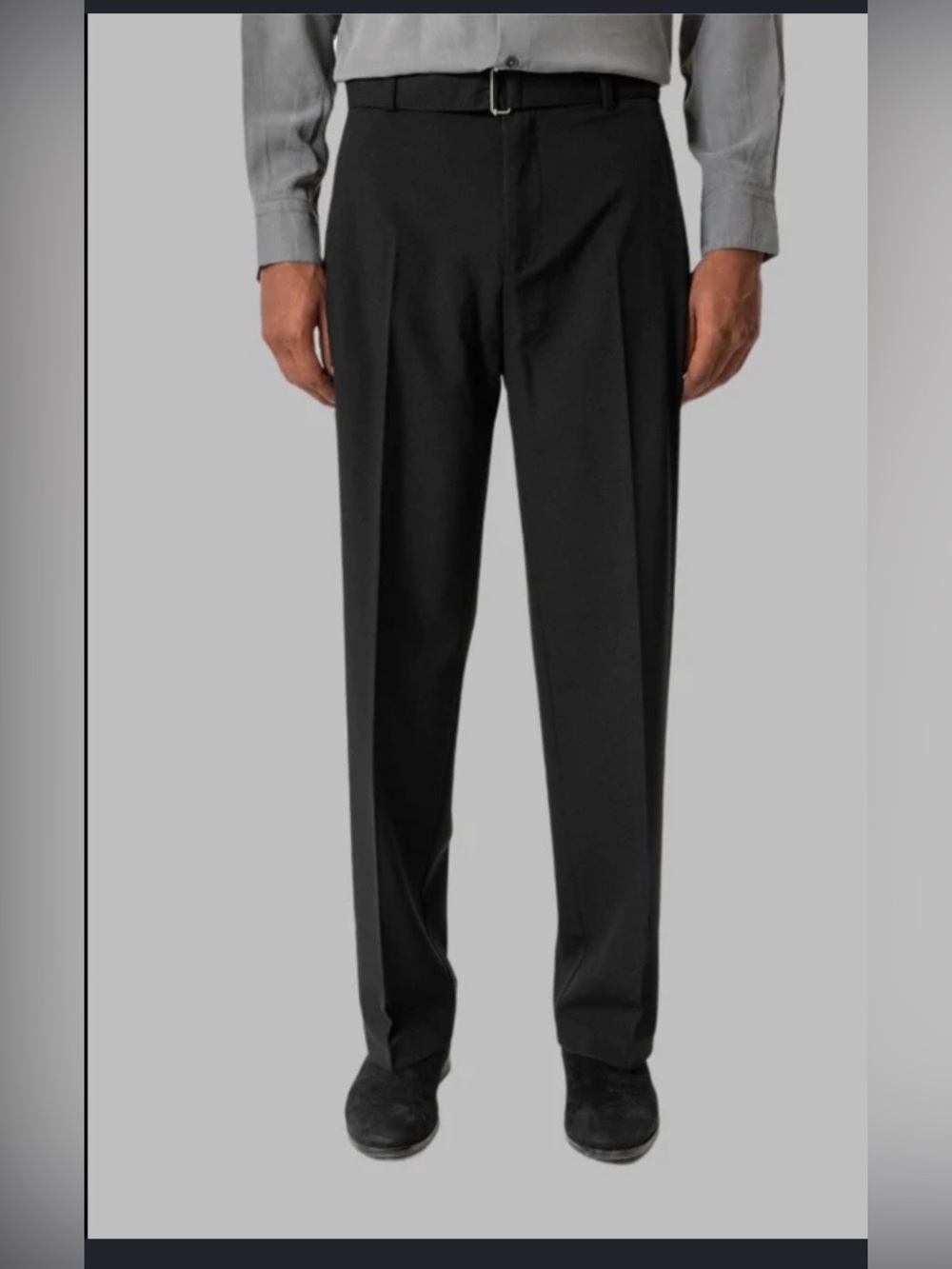 Vanes Men's Black Dress Pants